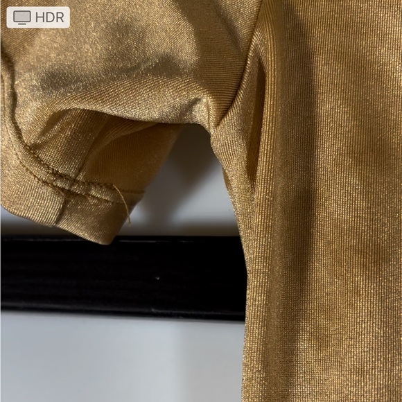 NWT CXIX Golden Pray For Me Knot Crop Top - Picture 5 of 5